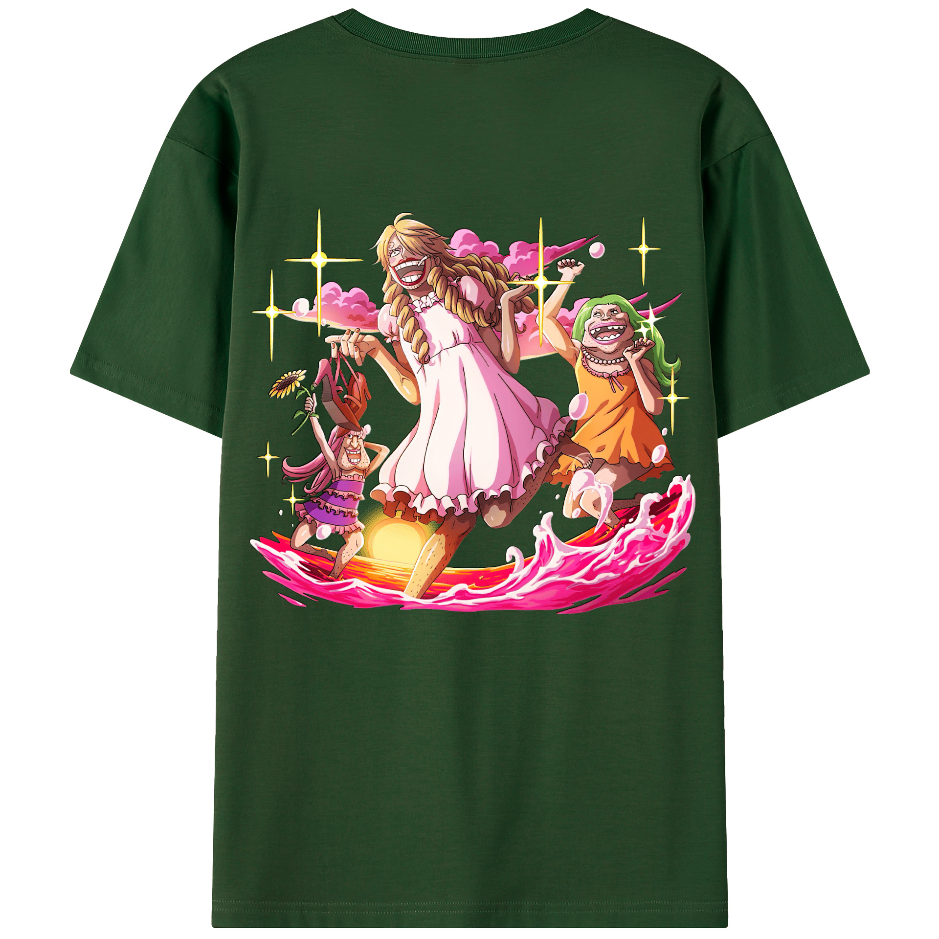 ワンピース サンジ ONE PIECE Sanji 綿100％半袖Tシャツ（背面プリント）